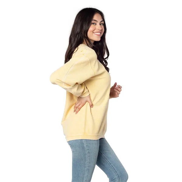 chicka-d Ladies' Corded Crew Sweatshirt - chicka-d Ladies' Corded Crew Sweatshirt - Image 5 of 62