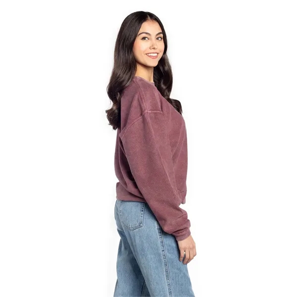 chicka-d Ladies' Corded Crew Sweatshirt - chicka-d Ladies' Corded Crew Sweatshirt - Image 8 of 62