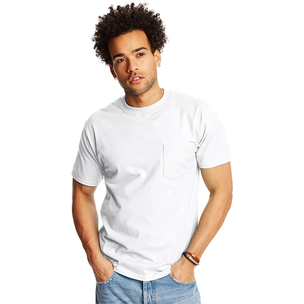 Hanes Adult Beefy-T® with Pocket - Hanes Adult Beefy-T® with Pocket - Image 61 of 124