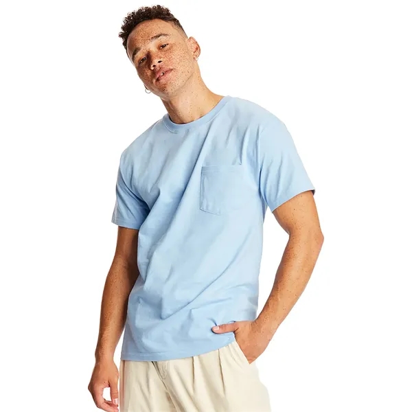 Hanes Adult Beefy-T® with Pocket - Hanes Adult Beefy-T® with Pocket - Image 67 of 124