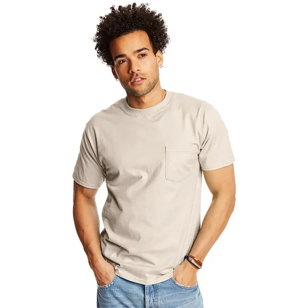 Hanes Adult Beefy-T® with Pocket - Hanes Adult Beefy-T® with Pocket - Image 76 of 124