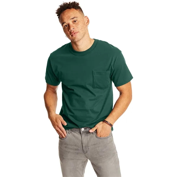 Hanes Adult Beefy-T® with Pocket - Hanes Adult Beefy-T® with Pocket - Image 81 of 124