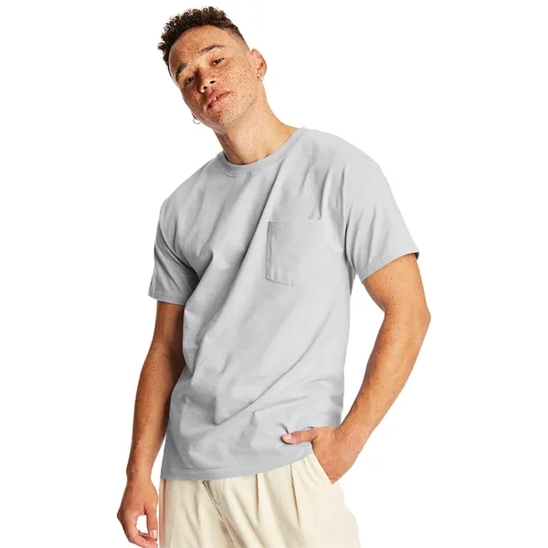 Hanes Adult Beefy-T® with Pocket - Hanes Adult Beefy-T® with Pocket - Image 87 of 124