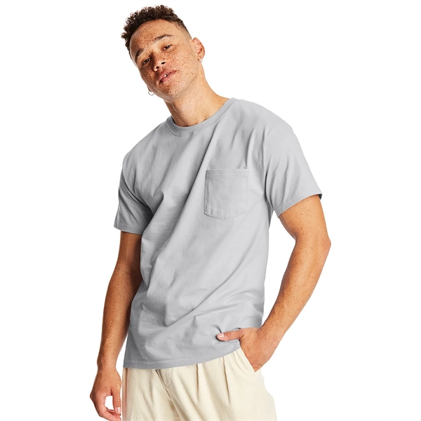 Hanes Adult Beefy-T® with Pocket - Hanes Adult Beefy-T® with Pocket - Image 89 of 124