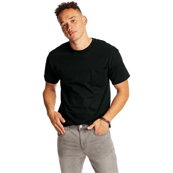 Hanes Adult Beefy-T® with Pocket - Hanes Adult Beefy-T® with Pocket - Image 93 of 124