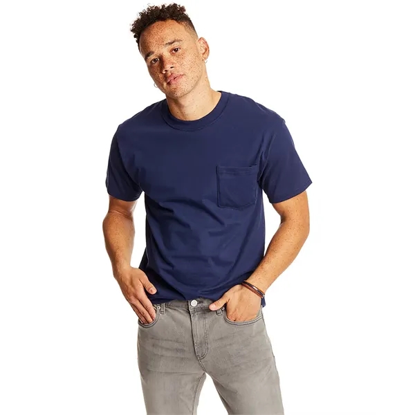 Hanes Adult Beefy-T® with Pocket - Hanes Adult Beefy-T® with Pocket - Image 95 of 124