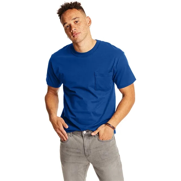 Hanes Adult Beefy-T® with Pocket - Hanes Adult Beefy-T® with Pocket - Image 99 of 124