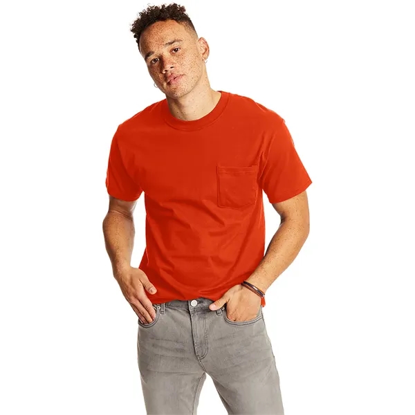 Hanes Adult Beefy-T® with Pocket - Hanes Adult Beefy-T® with Pocket - Image 105 of 124