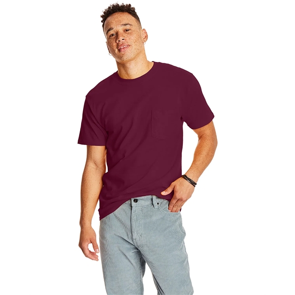 Hanes Adult Beefy-T® with Pocket - Hanes Adult Beefy-T® with Pocket - Image 108 of 124