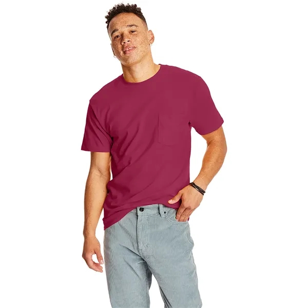 Hanes Adult Beefy-T® with Pocket - Hanes Adult Beefy-T® with Pocket - Image 111 of 124