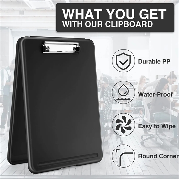 A4 Clipboard with Storage and Pen Holder - A4 Clipboard with Storage and Pen Holder - Image 4 of 19