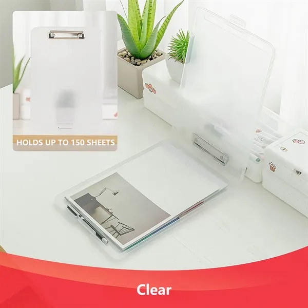A4 Clipboard with Storage and Pen Holder - A4 Clipboard with Storage and Pen Holder - Image 6 of 19