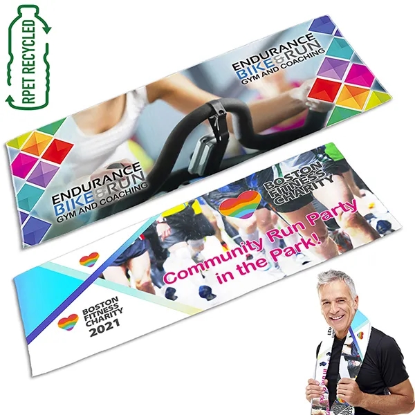 The "Full Color Arctic" - Recycled RPET Cooling Towel - The "Full Color Arctic" - Recycled RPET Cooling Towel - Image 0 of 10