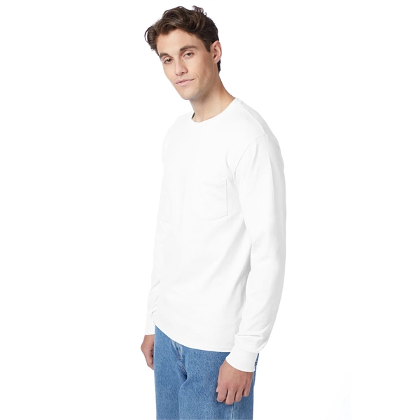 Hanes Men's Authentic-T Long-Sleeve Pocket T-Shirt - Hanes Men's Authentic-T Long-Sleeve Pocket T-Shirt - Image 50 of 68