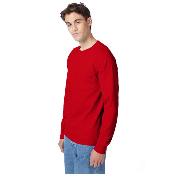 Hanes Men's Authentic-T Long-Sleeve Pocket T-Shirt - Hanes Men's Authentic-T Long-Sleeve Pocket T-Shirt - Image 53 of 68