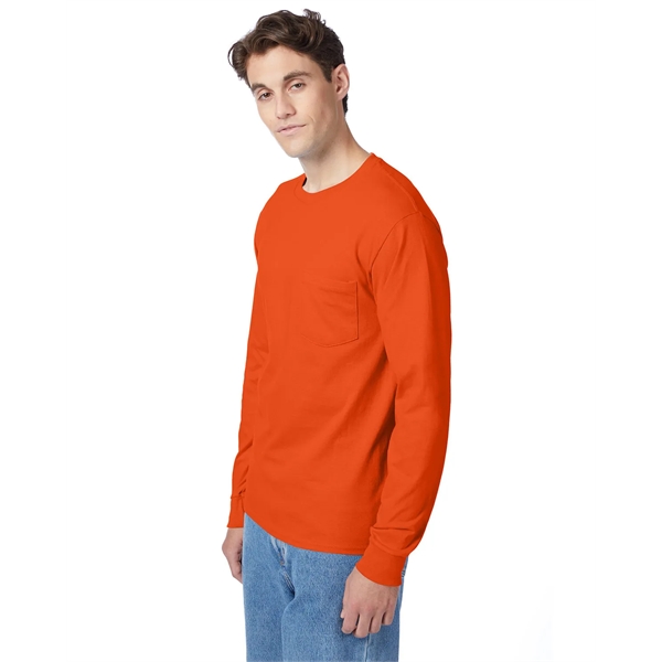 Hanes Men's Authentic-T Long-Sleeve Pocket T-Shirt - Hanes Men's Authentic-T Long-Sleeve Pocket T-Shirt - Image 63 of 68