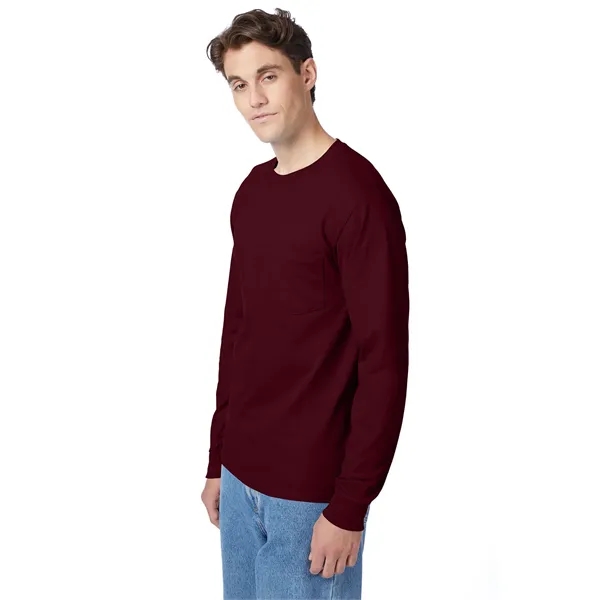 Hanes Men's Authentic-T Long-Sleeve Pocket T-Shirt - Hanes Men's Authentic-T Long-Sleeve Pocket T-Shirt - Image 65 of 68