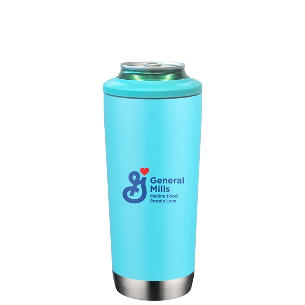 5 in 1 Insulated Stainless Steel Can or Bottle Cooler - 5 in 1 Insulated Stainless Steel Can or Bottle Cooler - Image 1 of 9