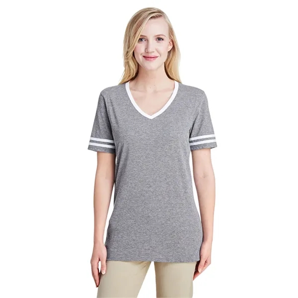 Jerzees Ladies' TRI-BLEND Varsity V-Neck T-Shirt - Jerzees Ladies' TRI-BLEND Varsity V-Neck T-Shirt - Image 22 of 37