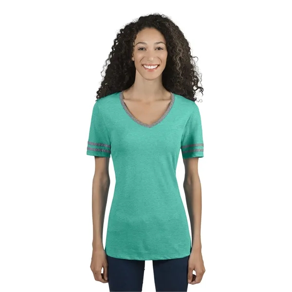 Jerzees Ladies' TRI-BLEND Varsity V-Neck T-Shirt - Jerzees Ladies' TRI-BLEND Varsity V-Neck T-Shirt - Image 35 of 37