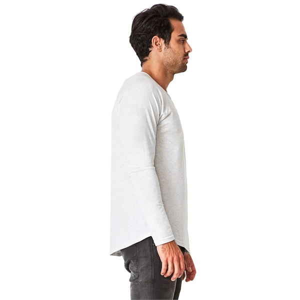 Next Level Apparel Men's Triblend Long-Sleeve Henley - Next Level Apparel Men's Triblend Long-Sleeve Henley - Image 9 of 20