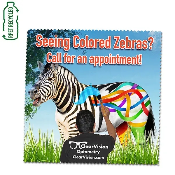 5" x 5 " Full Color Sublimation - Recycled  RPET Polyester