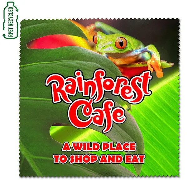 6" X 6" Full Color Sublimation Recycled RPET Polyester Micro