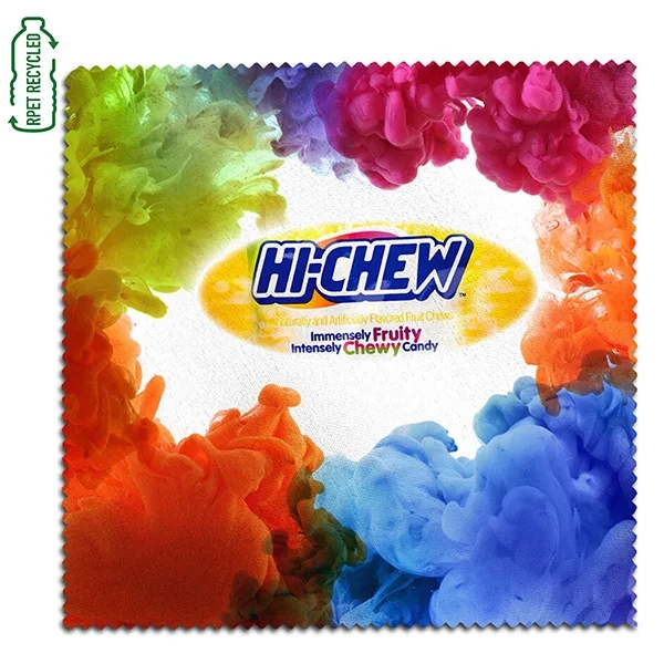 8" X 8" Full Color Sublimation Recycled RPET Polyester Micro