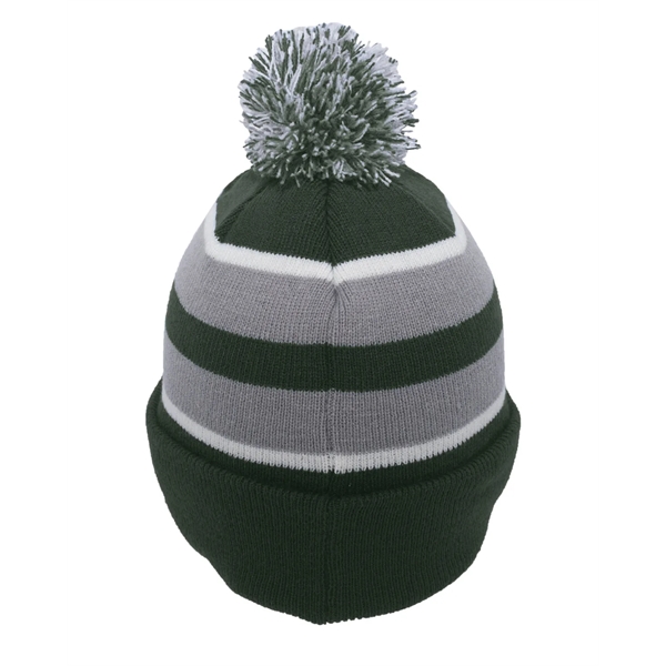 Pacific Headwear Knit Fold-Over Pom-Pom Beanie - Pacific Headwear Knit Fold-Over Pom-Pom Beanie - Image 67 of 130