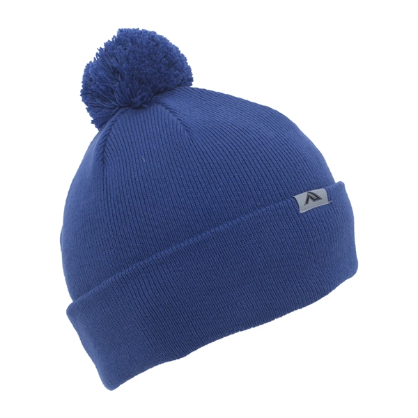 Pacific Headwear Knit Fold-Over Pom-Pom Beanie - Pacific Headwear Knit Fold-Over Pom-Pom Beanie - Image 74 of 130