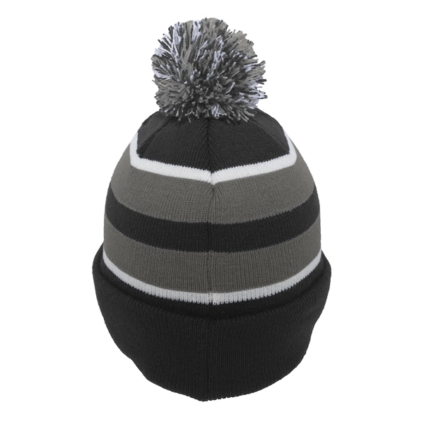 Pacific Headwear Knit Fold-Over Pom-Pom Beanie - Pacific Headwear Knit Fold-Over Pom-Pom Beanie - Image 79 of 130