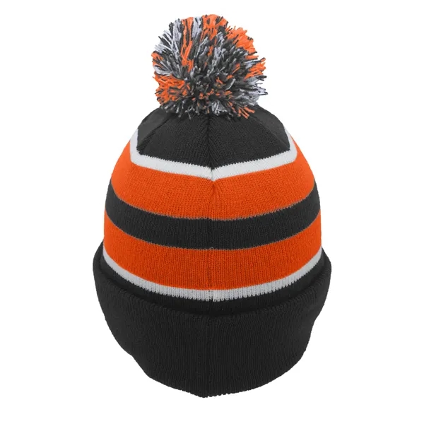 Pacific Headwear Knit Fold-Over Pom-Pom Beanie - Pacific Headwear Knit Fold-Over Pom-Pom Beanie - Image 81 of 130