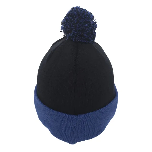 Pacific Headwear Knit Fold-Over Pom-Pom Beanie - Pacific Headwear Knit Fold-Over Pom-Pom Beanie - Image 85 of 130