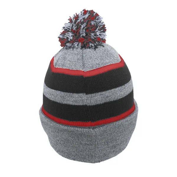 Pacific Headwear Knit Fold-Over Pom-Pom Beanie - Pacific Headwear Knit Fold-Over Pom-Pom Beanie - Image 95 of 130