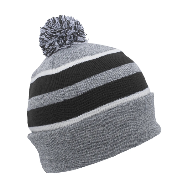 Pacific Headwear Knit Fold-Over Pom-Pom Beanie - Pacific Headwear Knit Fold-Over Pom-Pom Beanie - Image 98 of 130