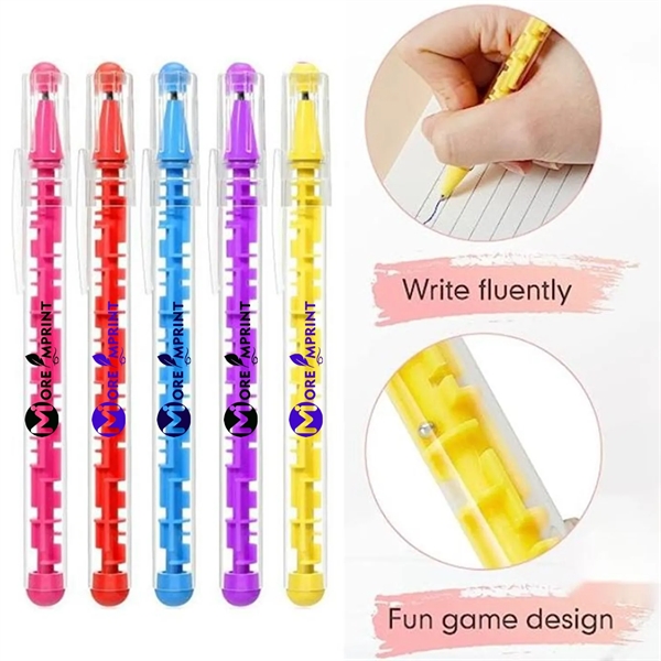 Plastic Stress Relief Maze Puzzle Ballpoint Pen - Plastic Stress Relief Maze Puzzle Ballpoint Pen - Image 0 of 2