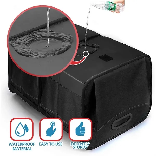 In Stock Collapsible Multi-Compartment Car Organizer Box - In Stock Collapsible Multi-Compartment Car Organizer Box - Image 2 of 4