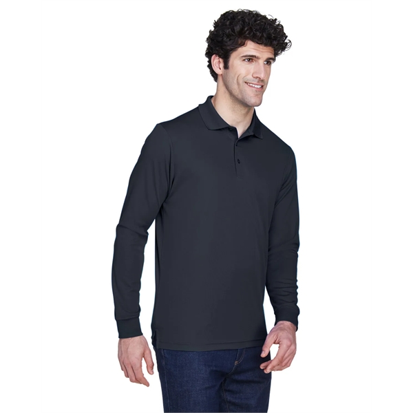 CORE365 Men's Pinnacle Performance Long-Sleeve Pique Polo - CORE365 Men's Pinnacle Performance Long-Sleeve Pique Polo - Image 29 of 49