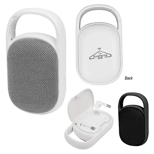 Wireless Earbuds With Speaker & Charging Case - Wireless Earbuds With Speaker & Charging Case - Image 0 of 2