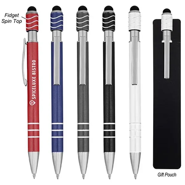 Spin Top Pen With Stylus - Spin Top Pen With Stylus - Image 0 of 5