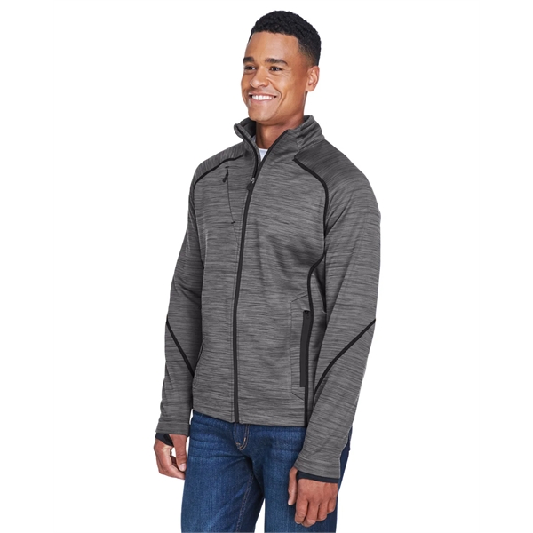 North End Men's Flux Melange Bonded Fleece Jacket - North End Men's Flux Melange Bonded Fleece Jacket - Image 16 of 39