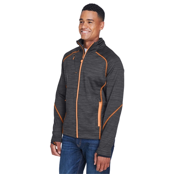 North End Men's Flux Melange Bonded Fleece Jacket - North End Men's Flux Melange Bonded Fleece Jacket - Image 30 of 39