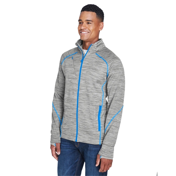 North End Men's Flux Melange Bonded Fleece Jacket - North End Men's Flux Melange Bonded Fleece Jacket - Image 35 of 39