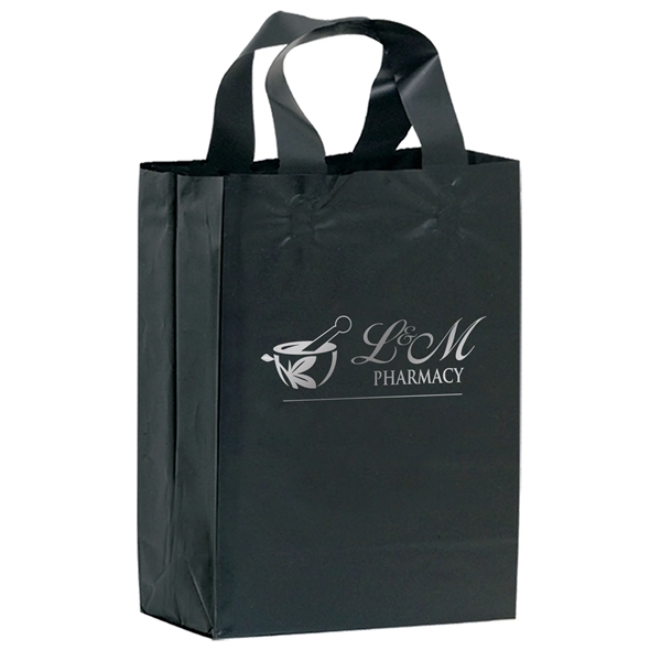 Color Frosted Soft Loop Shopper Bag with Insert - Foil Stamp - Color Frosted Soft Loop Shopper Bag with Insert - Foil Stamp - Image 15 of 19