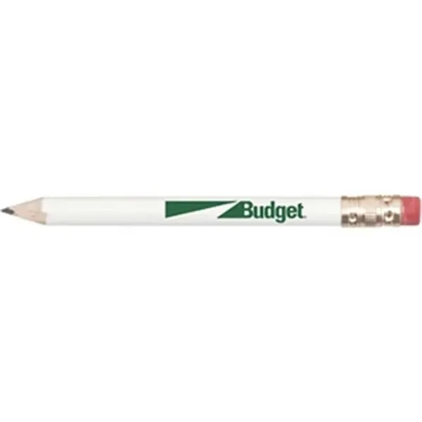 Round Wooden Golf Pencil with Eraser - Round Wooden Golf Pencil with Eraser - Image 3 of 5