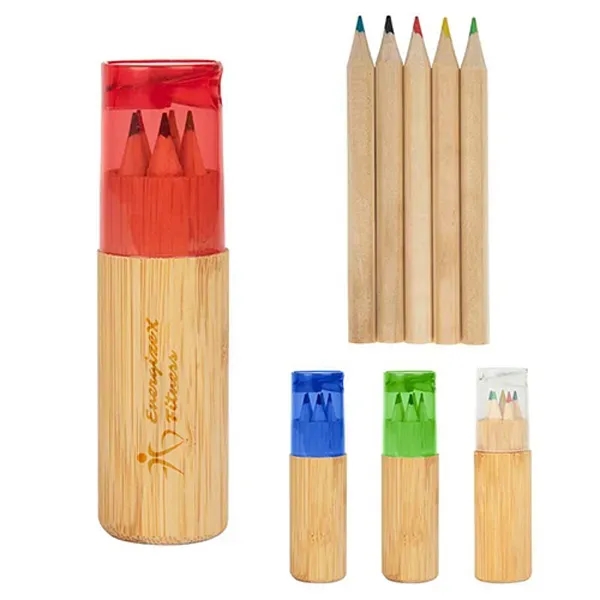 5-Piece Colored Pencil Set With Dual Sharpener - 5-Piece Colored Pencil Set With Dual Sharpener - Image 0 of 4