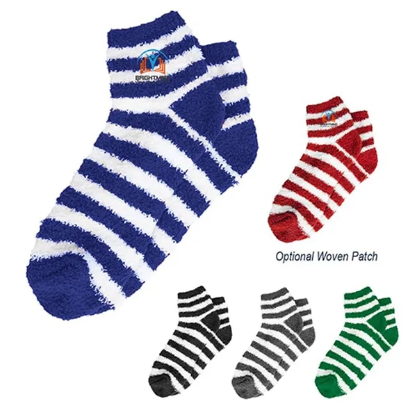 Fuzzy Stripe Socks - Fuzzy Stripe Socks - Image 0 of 5