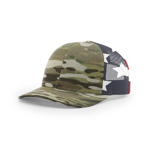 Richardson 862 Multicam Trucker Hat - Richardson 862 Multicam Trucker Hat - Image 3 of 5