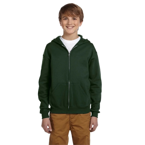 Jerzees Youth NuBlend® Fleece Full-Zip Hooded Sweatshirt - Jerzees Youth NuBlend® Fleece Full-Zip Hooded Sweatshirt - Image 24 of 44