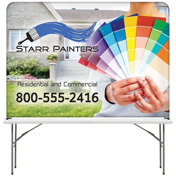 8' Table Top Hardware & Large Banner Kit - 8' Table Top Hardware & Large Banner Kit - Image 0 of 6